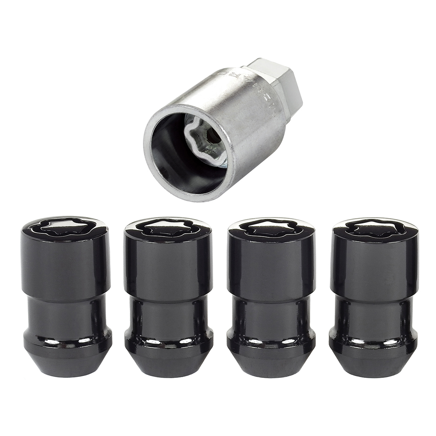 MCGARD 24210 Chrome Cone Seat Wheel Locks M14 X 1.5 Thread Size - Set Of 4 83509242102