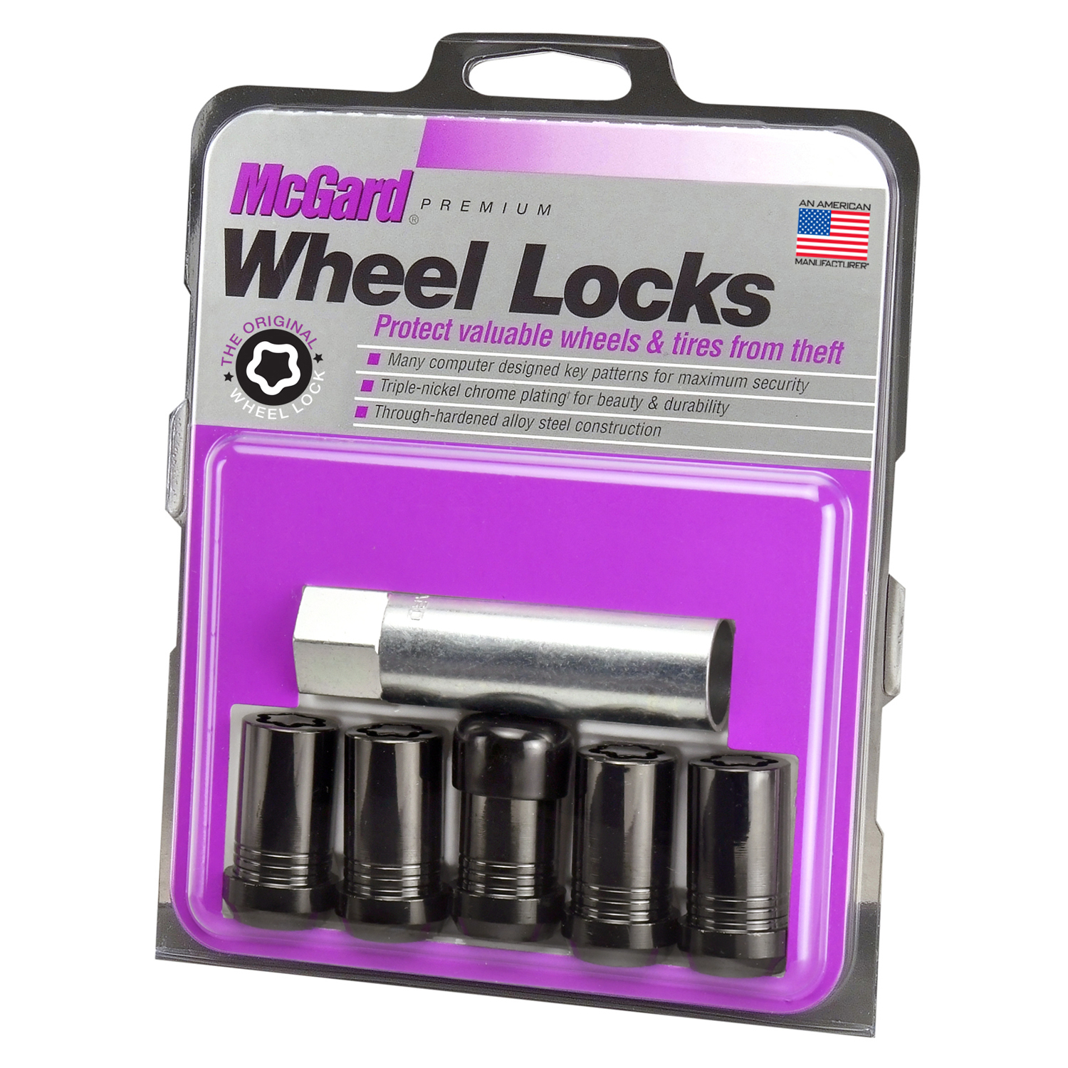 thumbnail image 2 of 20pc Black Cone Seat Lug Nut + Wheel Lock Set – M14x1.5, 60 Degree, Fit Honda Acura 2 of 2